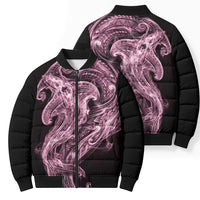 Mawhero Maori Tribal Hammershark Ghost Spirit Bomber Puffer Jacket