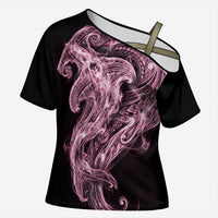 Mawhero Maori Tribal Hammershark Ghost Spirit Cross Shoulder Shirt