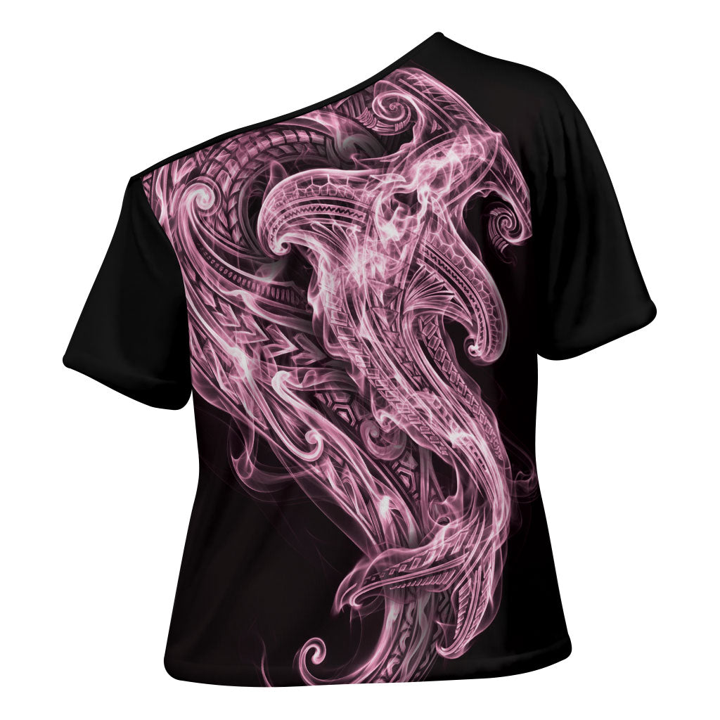 Mawhero Maori Tribal Hammershark Ghost Spirit Cross Shoulder Shirt