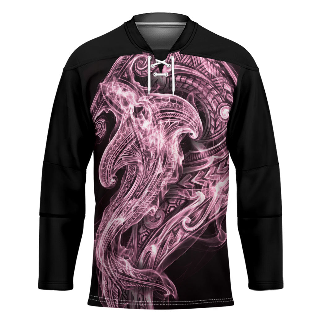 Mawhero Maori Tribal Hammershark Ghost Spirit Hockey Jersey