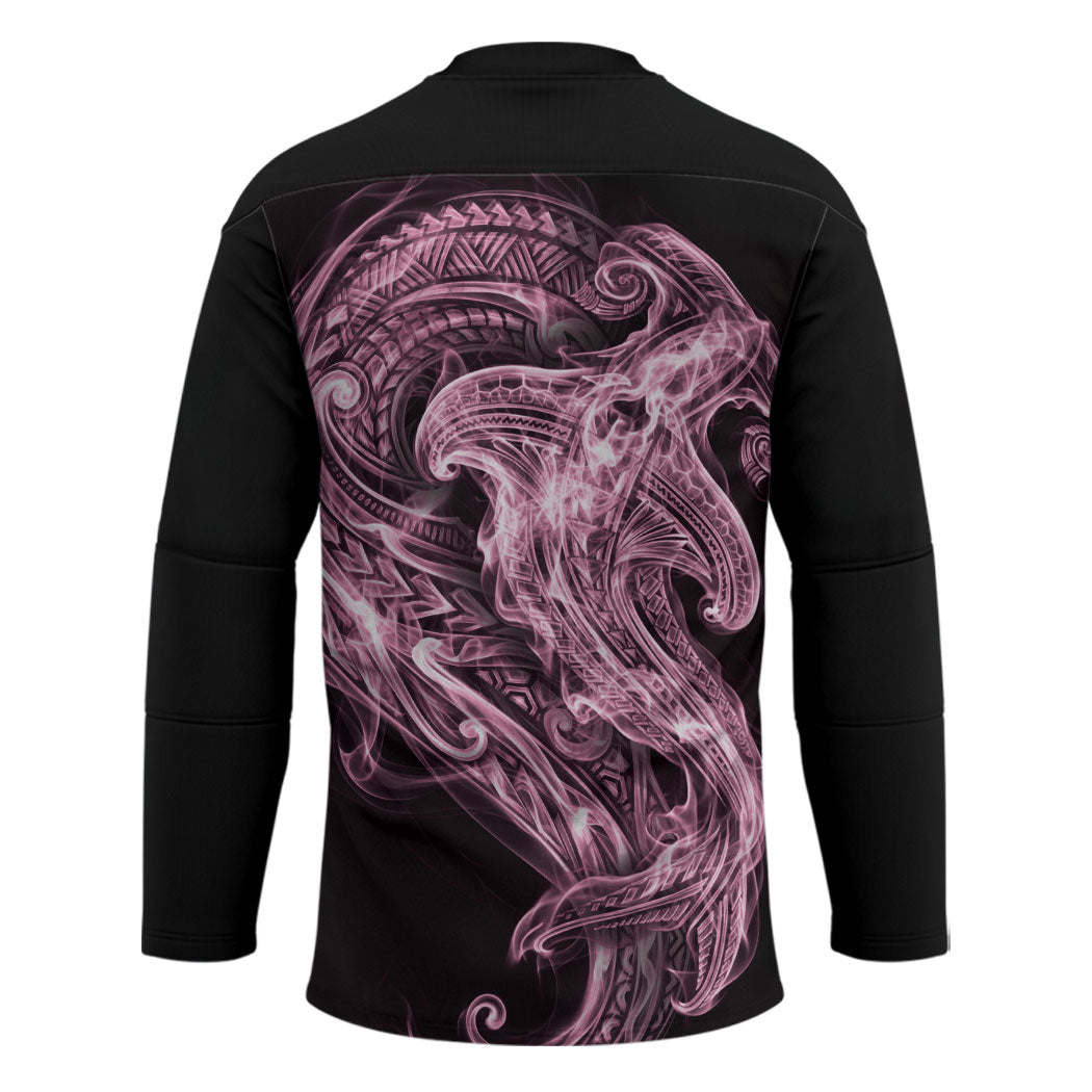 Mawhero Maori Tribal Hammershark Ghost Spirit Hockey Jersey