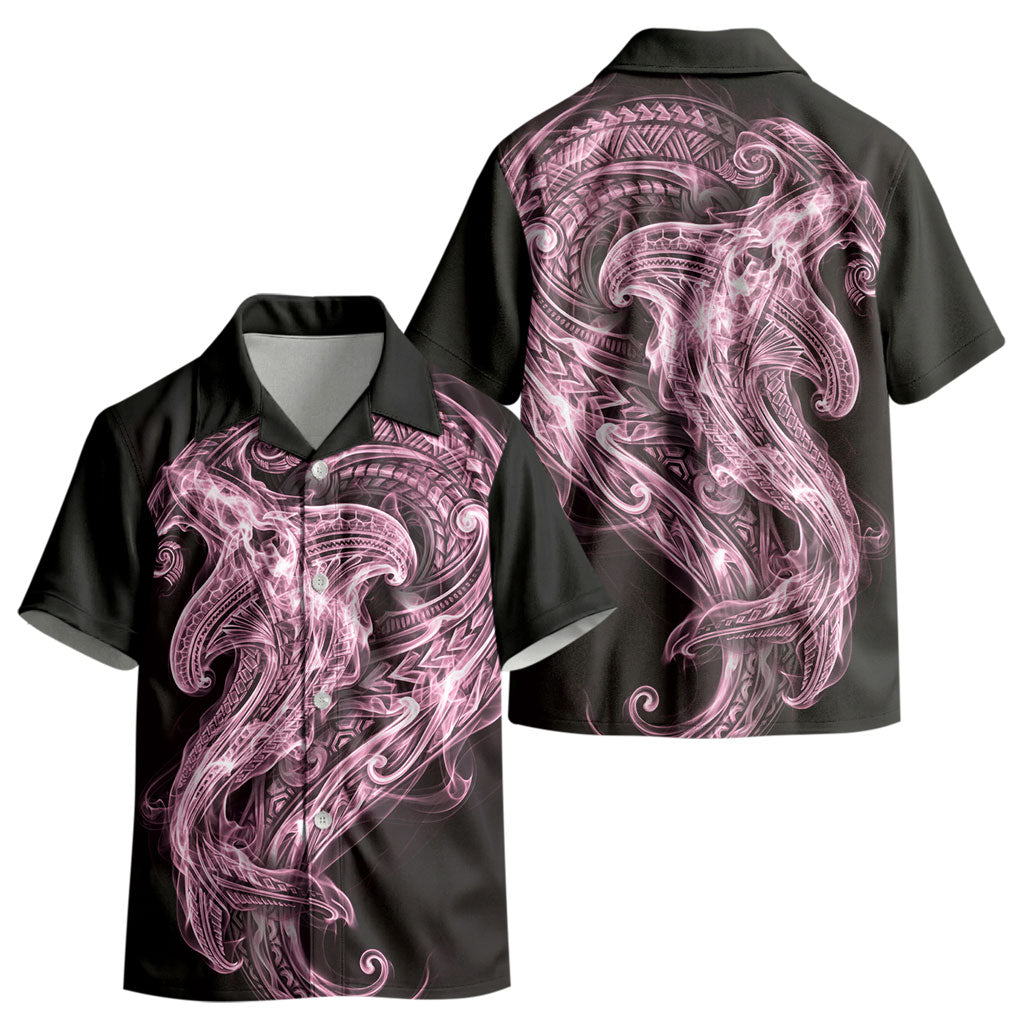 Mawhero Maori Tribal Hammershark Ghost Spirit Kid Hawaiian Shirt