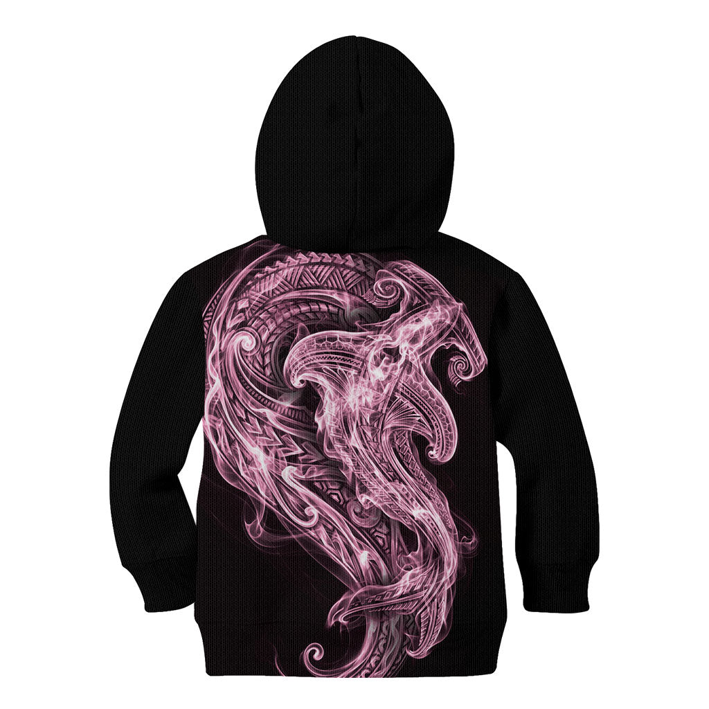 Mawhero Maori Tribal Hammershark Ghost Spirit Kid Hoodie