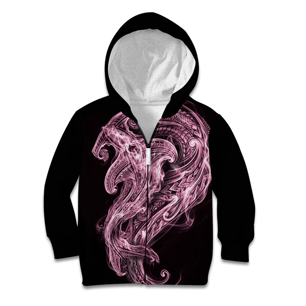 Mawhero Maori Tribal Hammershark Ghost Spirit Kid Hoodie