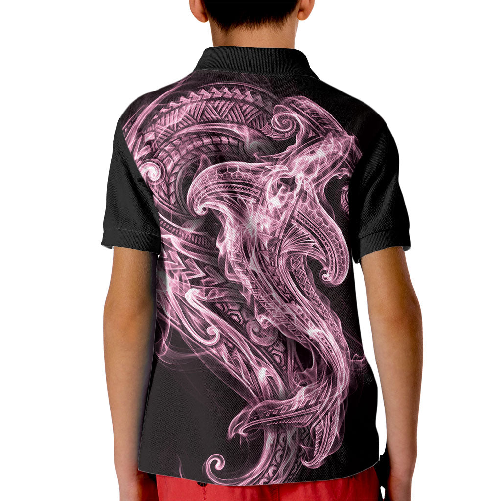 Mawhero Maori Tribal Hammershark Ghost Spirit Kid Polo Shirt
