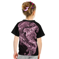 Mawhero Maori Tribal Hammershark Ghost Spirit Kid T Shirt