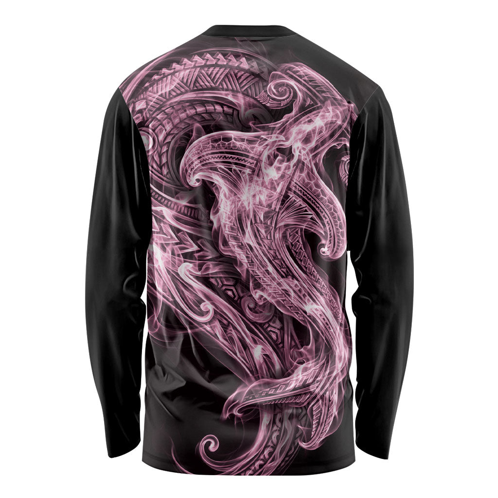 Mawhero Maori Tribal Hammershark Ghost Spirit Long Sleeve Shirt