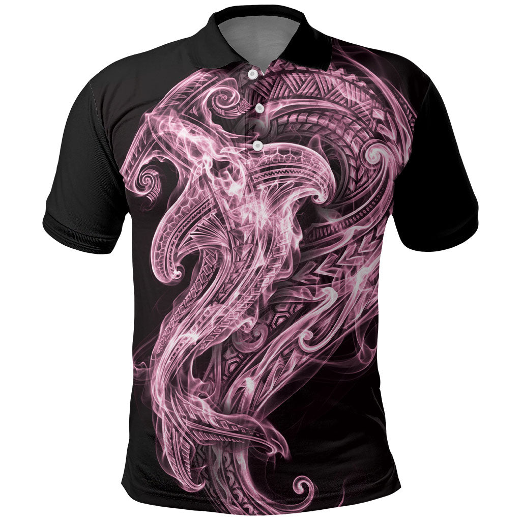 Mawhero Maori Tribal Hammershark Ghost Spirit Polo Shirt