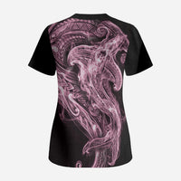 Mawhero Maori Tribal Hammershark Ghost Spirit Scrub Top