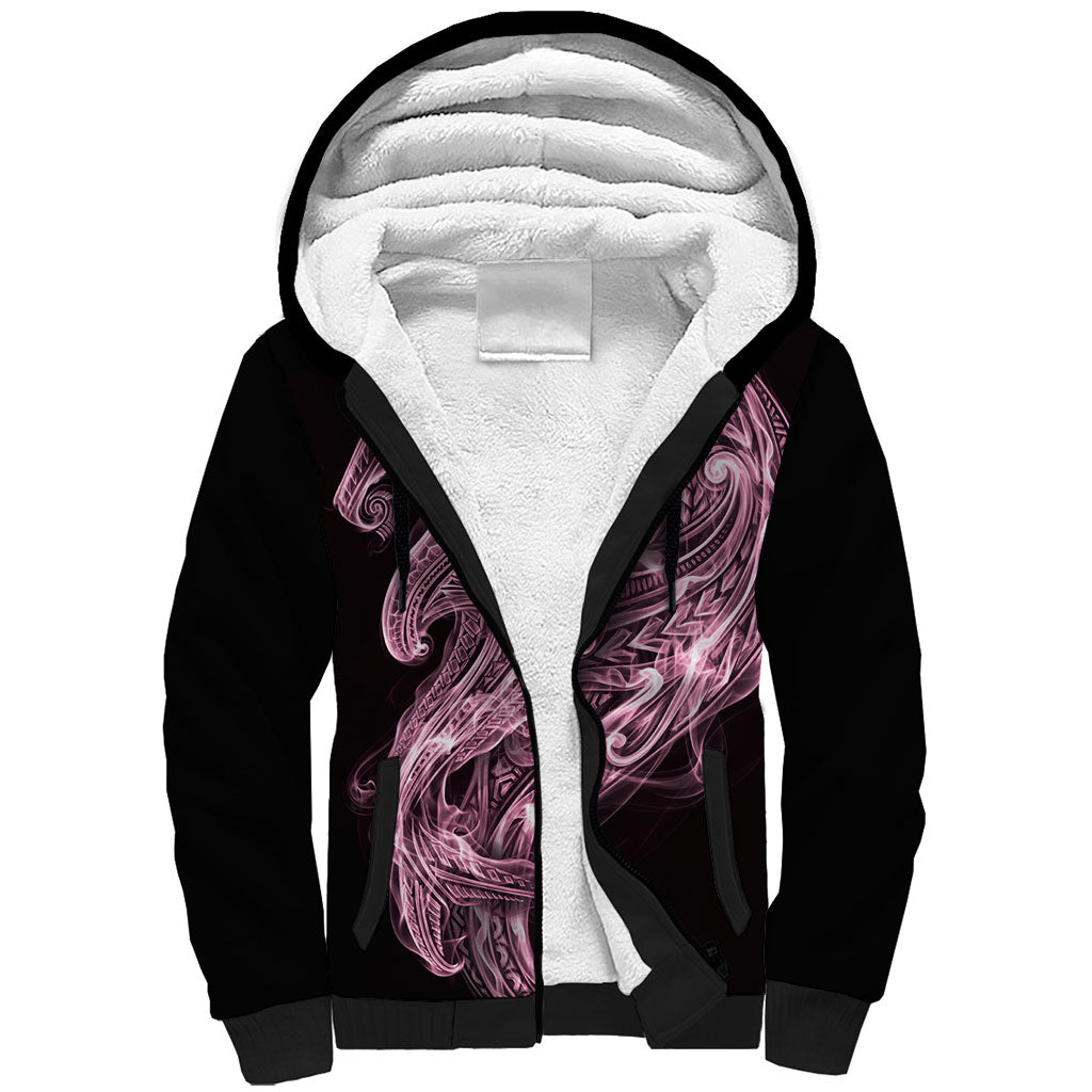 Mawhero Maori Tribal Hammershark Ghost Spirit Sherpa Hoodie
