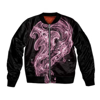 Mawhero Maori Tribal Hammershark Ghost Spirit Sleeve Zip Bomber Jacket