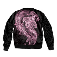 Mawhero Maori Tribal Hammershark Ghost Spirit Sleeve Zip Bomber Jacket