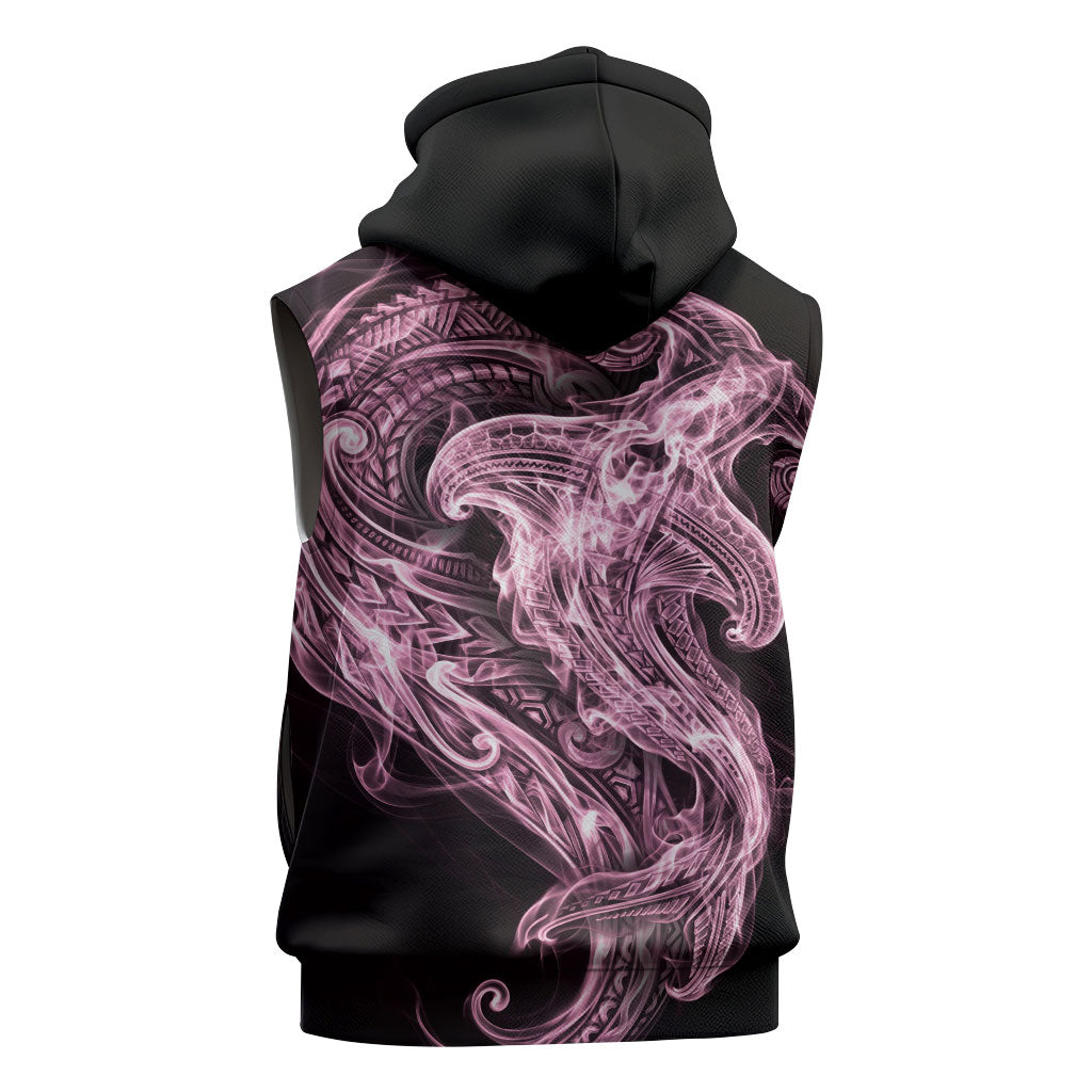 Mawhero Maori Tribal Hammershark Ghost Spirit Sleeveless Hoodie