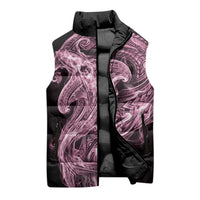Mawhero Maori Tribal Hammershark Ghost Spirit Sleeveless Puffer Jacket