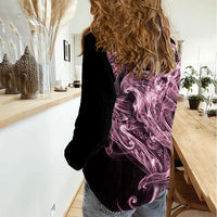 Mawhero Maori Tribal Hammershark Ghost Spirit Women Casual Shirt