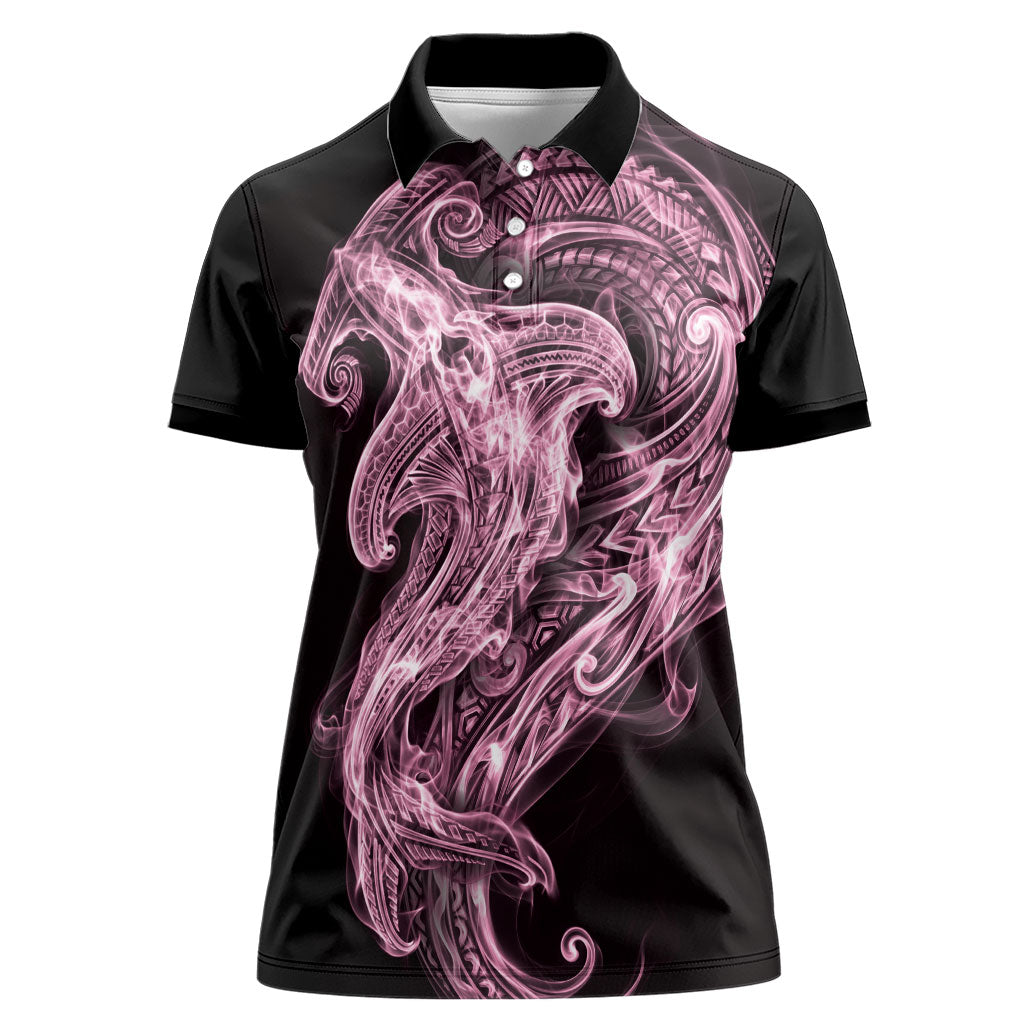 Mawhero Maori Tribal Hammershark Ghost Spirit Women Polo Shirt