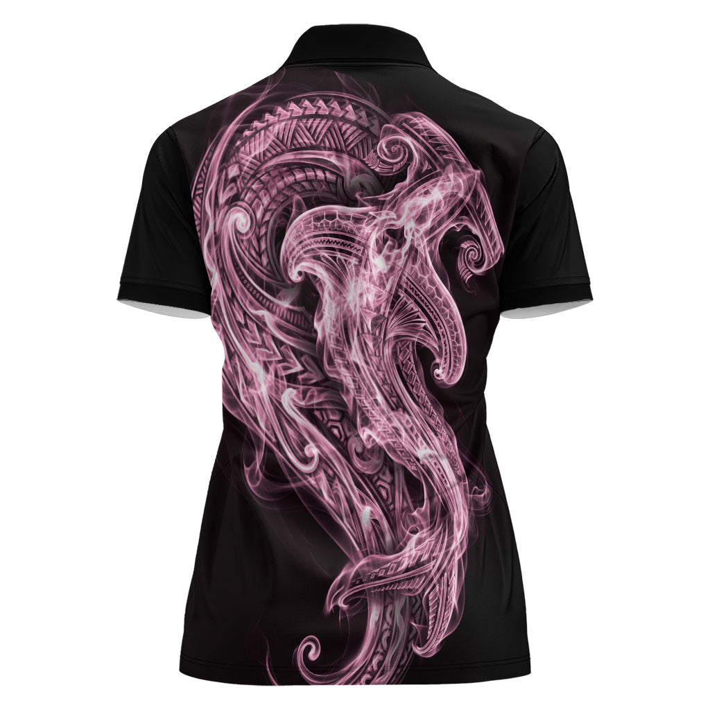 Mawhero Maori Tribal Hammershark Ghost Spirit Women Polo Shirt