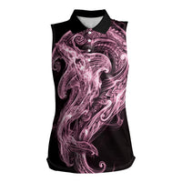 Mawhero Maori Tribal Hammershark Ghost Spirit Women Sleeveless Polo Shirt
