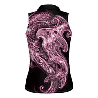 Mawhero Maori Tribal Hammershark Ghost Spirit Women Sleeveless Polo Shirt