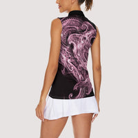 Mawhero Maori Tribal Hammershark Ghost Spirit Women Sleeveless Polo Shirt