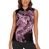 Mawhero Maori Tribal Hammershark Ghost Spirit Women Sleeveless Polo Shirt