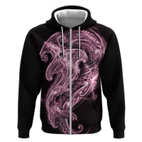 Mawhero Maori Tribal Hammershark Ghost Spirit Zip Hoodie