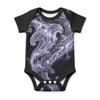 Waiporoporo Maori Tribal Hammershark Ghost Spirit Baby Onesie