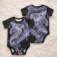 Waiporoporo Maori Tribal Hammershark Ghost Spirit Baby Onesie