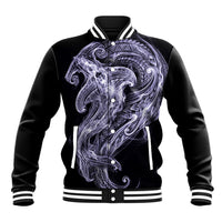 Waiporoporo Maori Tribal Hammershark Ghost Spirit Baseball Jacket