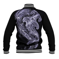 Waiporoporo Maori Tribal Hammershark Ghost Spirit Baseball Jacket