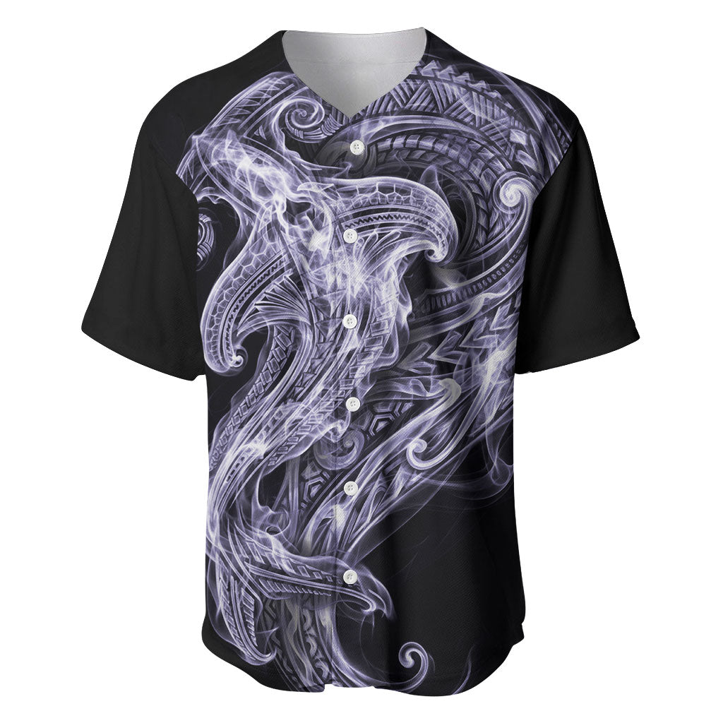 Waiporoporo Maori Tribal Hammershark Ghost Spirit Baseball Jersey