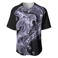 Waiporoporo Maori Tribal Hammershark Ghost Spirit Baseball Jersey