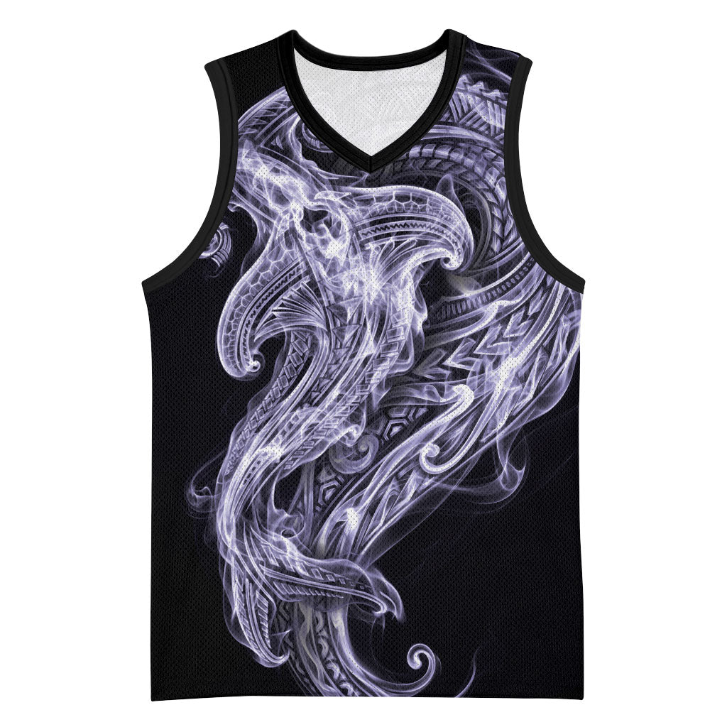 Waiporoporo Maori Tribal Hammershark Ghost Spirit Basketball Jersey