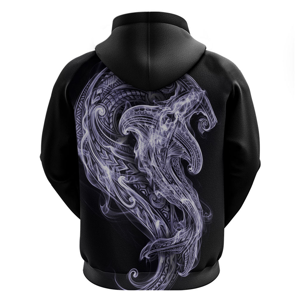 Waiporoporo Maori Tribal Hammershark Ghost Spirit Hoodie
