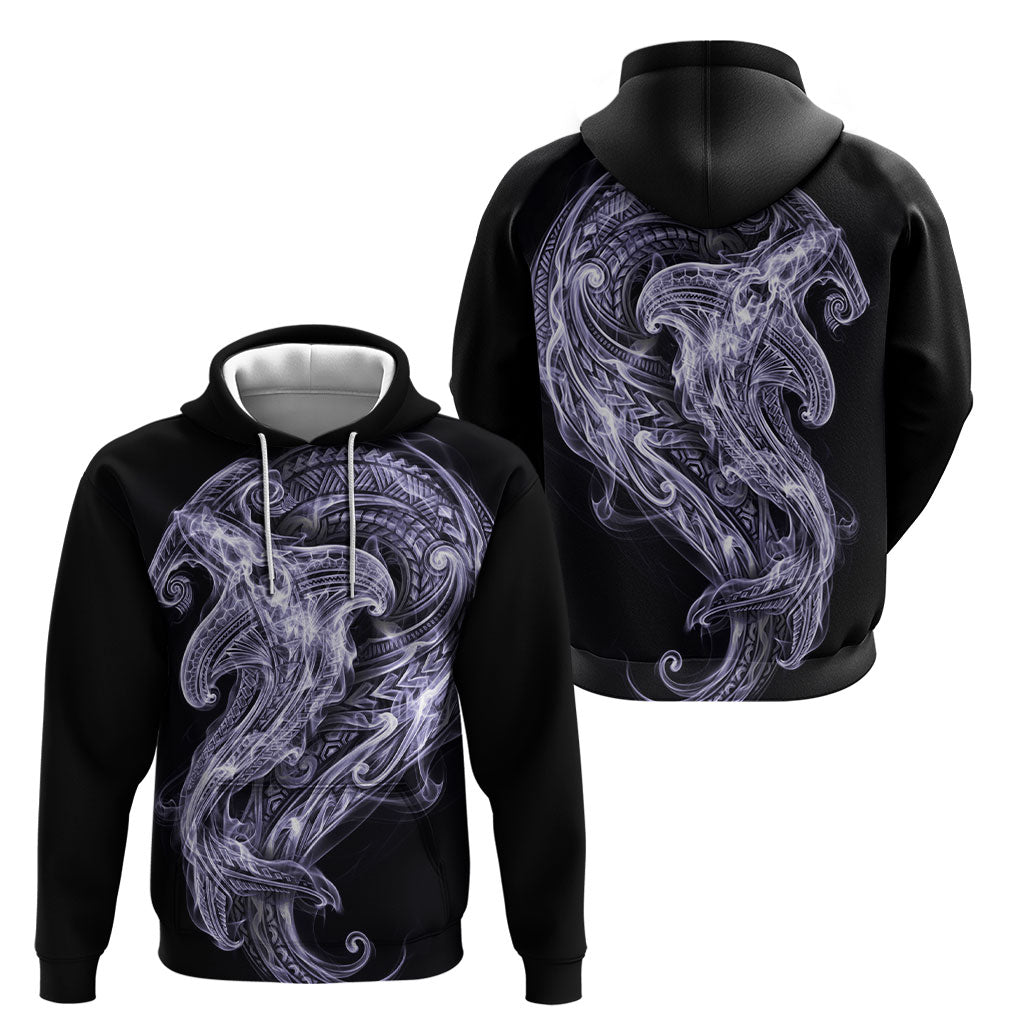 Waiporoporo Maori Tribal Hammershark Ghost Spirit Hoodie