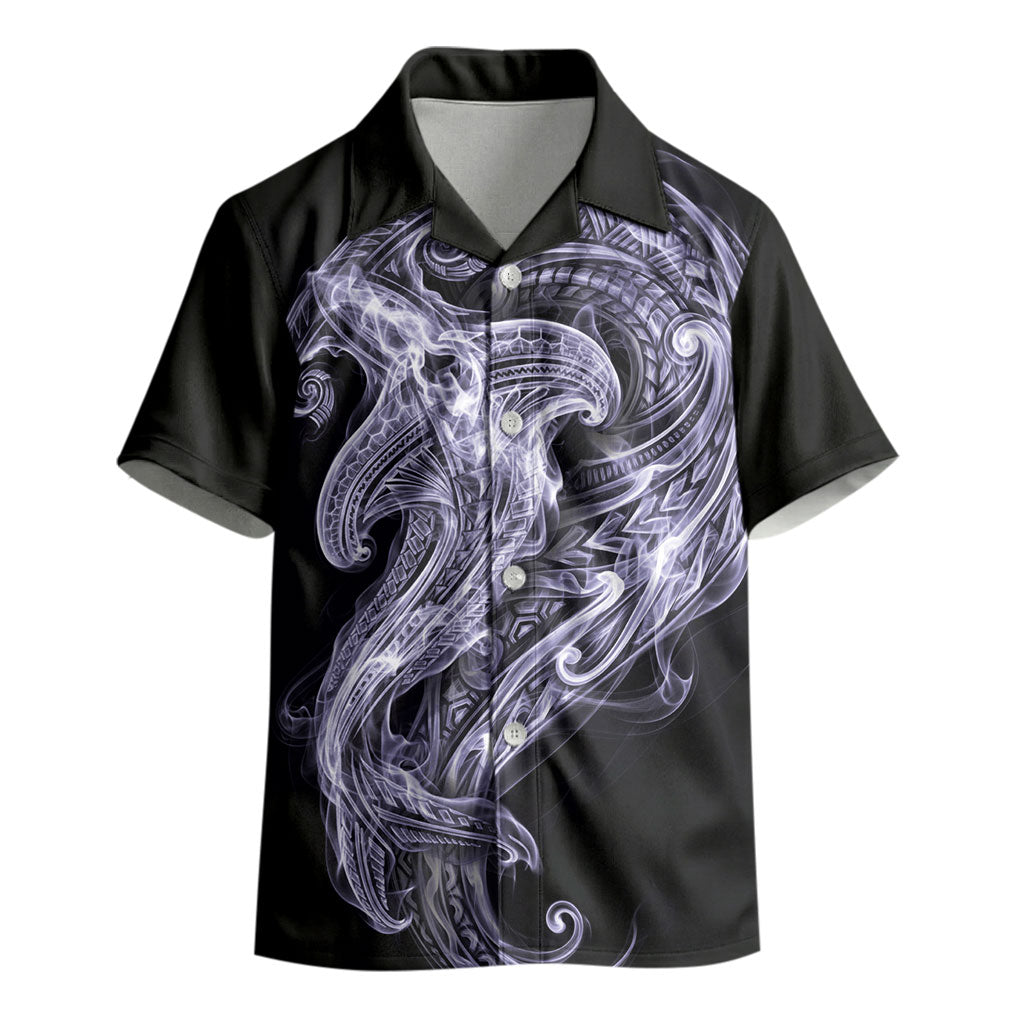 Waiporoporo Maori Tribal Hammershark Ghost Spirit Kid Hawaiian Shirt