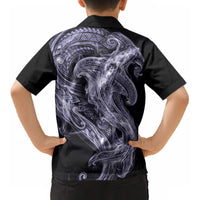Waiporoporo Maori Tribal Hammershark Ghost Spirit Kid Hawaiian Shirt