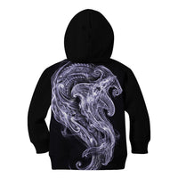Waiporoporo Maori Tribal Hammershark Ghost Spirit Kid Hoodie