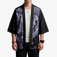 Waiporoporo Maori Tribal Hammershark Ghost Spirit Kimono