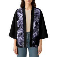 Waiporoporo Maori Tribal Hammershark Ghost Spirit Kimono