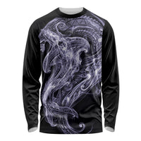 Waiporoporo Maori Tribal Hammershark Ghost Spirit Long Sleeve Shirt
