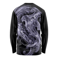 Waiporoporo Maori Tribal Hammershark Ghost Spirit Long Sleeve Shirt