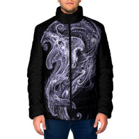 Waiporoporo Maori Tribal Hammershark Ghost Spirit Padded Jacket