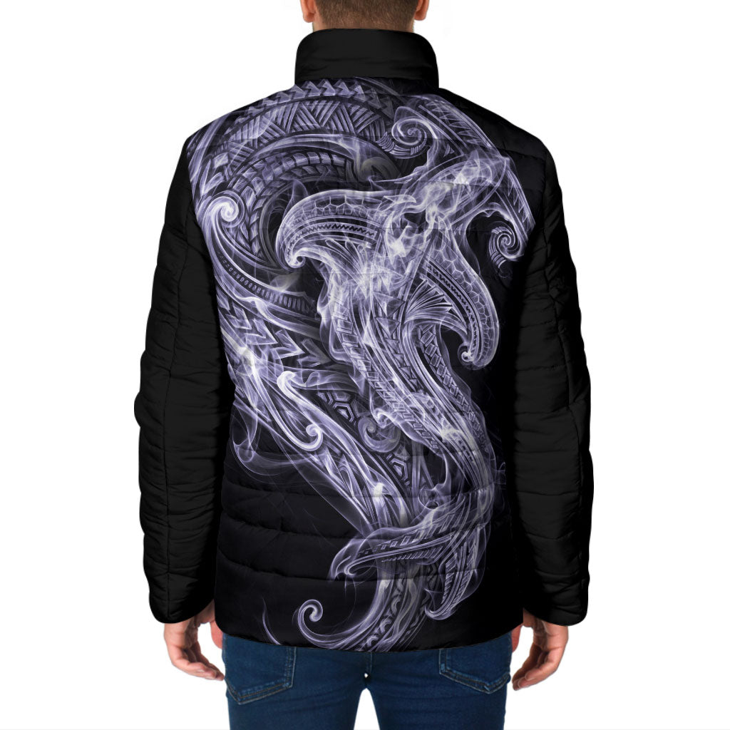 Waiporoporo Maori Tribal Hammershark Ghost Spirit Padded Jacket