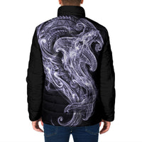 Waiporoporo Maori Tribal Hammershark Ghost Spirit Padded Jacket