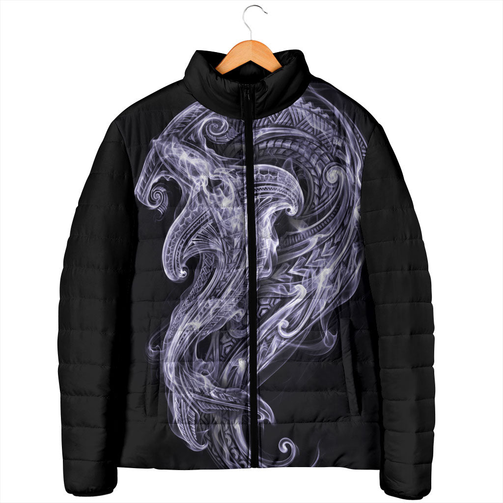 Waiporoporo Maori Tribal Hammershark Ghost Spirit Padded Jacket