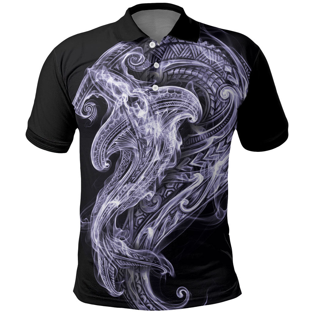 Waiporoporo Maori Tribal Hammershark Ghost Spirit Polo Shirt