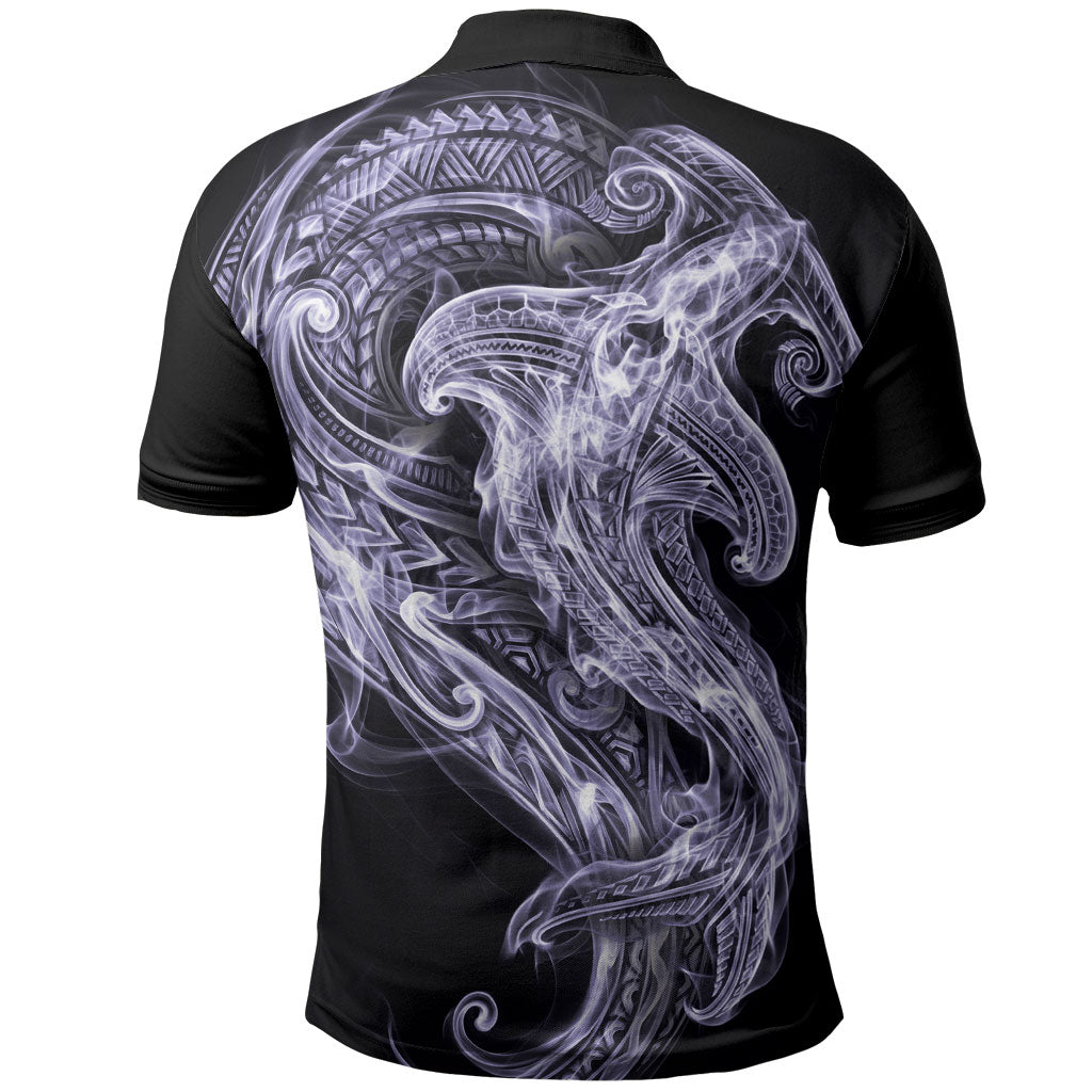Waiporoporo Maori Tribal Hammershark Ghost Spirit Polo Shirt
