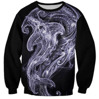 Waiporoporo Maori Tribal Hammershark Ghost Spirit Sweatshirt
