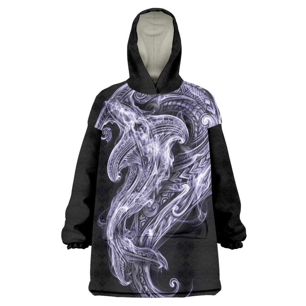 Waiporoporo Maori Tribal Hammershark Ghost Spirit Wearable Blanket Hoodie